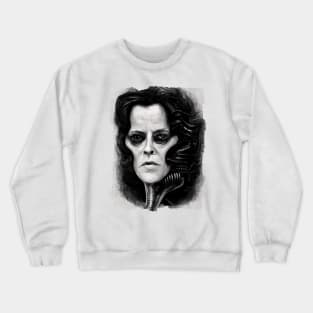 Sigourney Weaver Giger Style Crewneck Sweatshirt